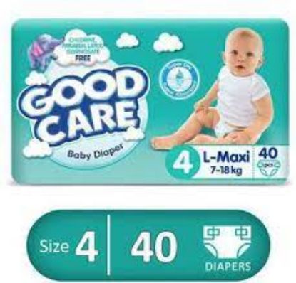 Picture of Good Care Baby Diapers - Twin Pack - Maxi Size 4 - 40 Pieces