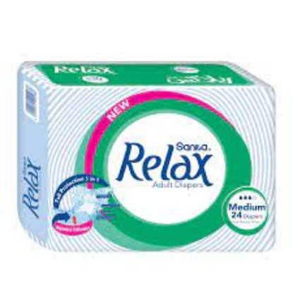 Picture of Relax Adult Diapers Medium 24 diapers