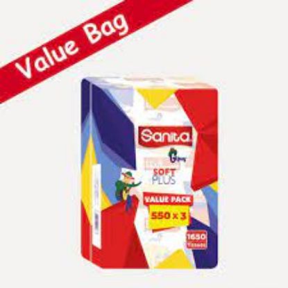 Picture of Sanita Gipsy 550 sheet Soft Facial Tissues 1 Piece