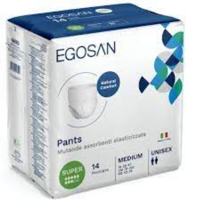 Picture of Egosan Adult Diapers Pants Super, Unisex Size Medium 14 Pieces