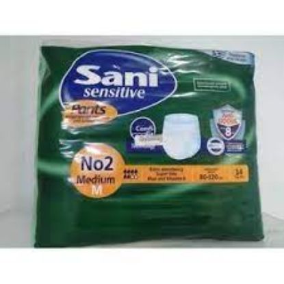 Picture of Sani Sensitive Adult Diapers Pants Size Large 14 Pieces