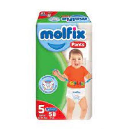 Picture of Molfix Pants Diapers Jumbo Pack - Size 5 - Economy Pack 58 Pieces