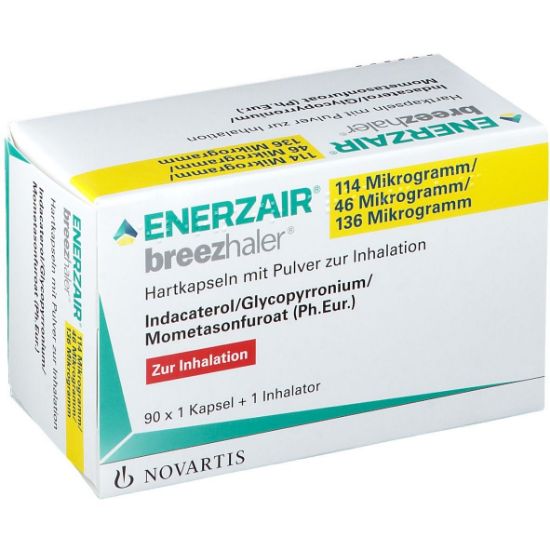 Picture of ENERZAIR BREEZHALER 150/50/160 MCG 30 INH. CAPS. + INHALER