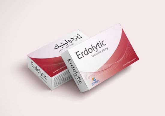 Picture of ERDOLYTIC 300 MG 20 CAPS.