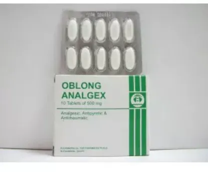 Picture of ANALGEX OBLONG 500 MG 20X10 F.C. TABS.