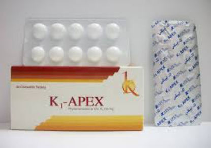 Picture of K1 APEX 10MG 30 CHEWABLE TAB.