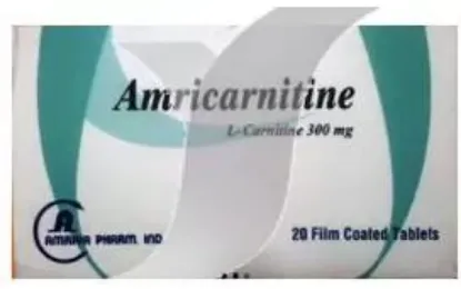 Picture of AMRICARNITINE 300MG 20 F.C. TAB.