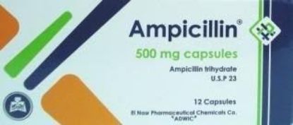 Picture of AMPICILLIN FORTE 500MG 12 CAPS.