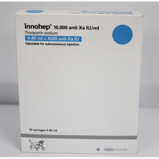 Picture of INNOHEP ANTI-XA 4500 I.U./0.45 ML 10 PREFILLED SYRINGE