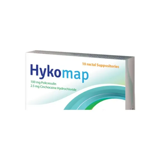 Picture of HYKOMAP 10 RECTAL SUPP.