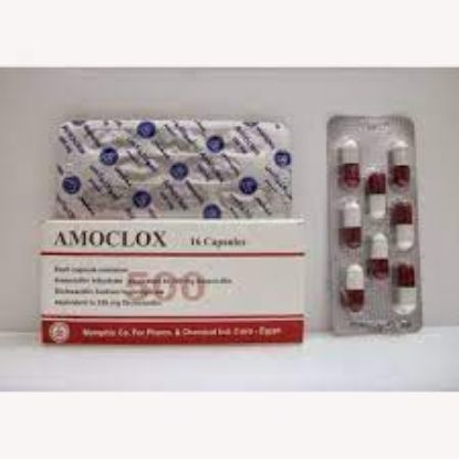 Picture of AMOCLOX 500MG 16CAPS.