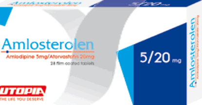 Picture of AMLOSTEROLEN 5/20MG 14 F.C. TAB.