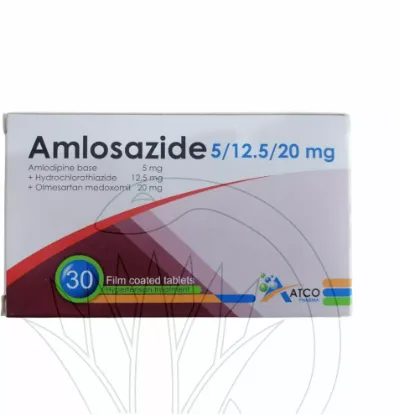 Picture of AMLOSAZIDE 5/12.5/20 MG 30 F.C. TABS.