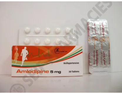 Picture of AMLODIPINE 5 MG 30 TAB.