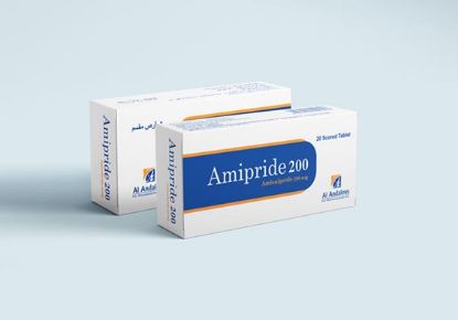 Picture of AMIPRIDE 200 MG 20 SCORED TAB.