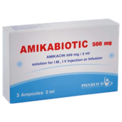 Picture of AMIKABIOTIC 500MG/2ML 3 AMPS.