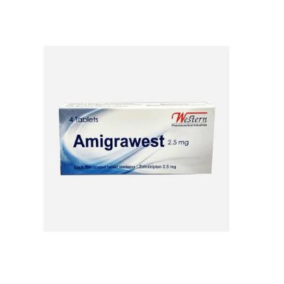 Picture of AMIGRAWEST 2.5MG 4 F.C. TAB.