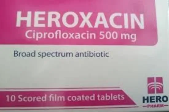 Picture of HEROXACIN 500MG 10 SCORED F.C. TAB.
