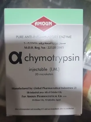Picture of ALPHACHYMOTRYPSIN 5MG 3 I.M. AMPS.