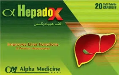 Picture of ALPHA HEPADOX 20 CAPS.