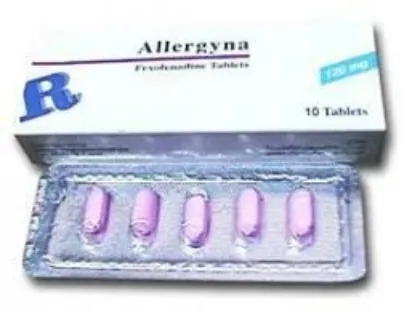 Picture of ALLERGYNA 120MG 10 F.C. TAB.