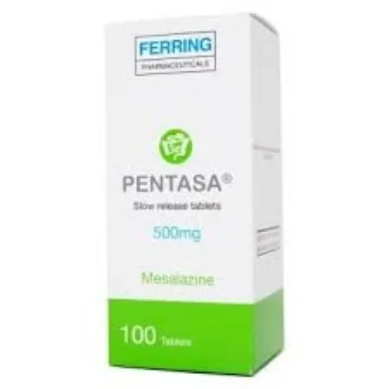 Picture of PENTASA 500 MG 100 SLOW RELEASE TABS.