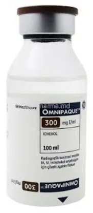 Picture of OMNIPAQUE 300MG I/ML (10ML) INTRAVASCULAR/INTRATHECAL VIAL 
